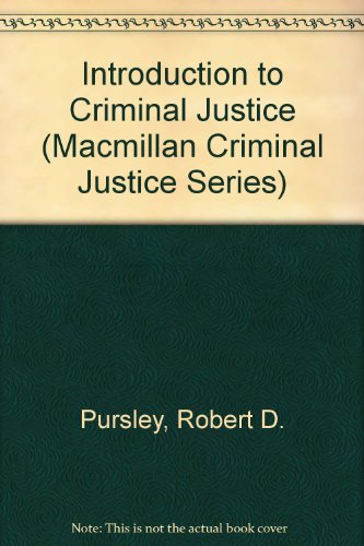 Book Introduction to Criminal Justice (Macmillan Criminal Justice Series) free