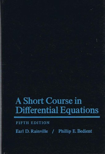 Book A Short Course in Differential Equations free