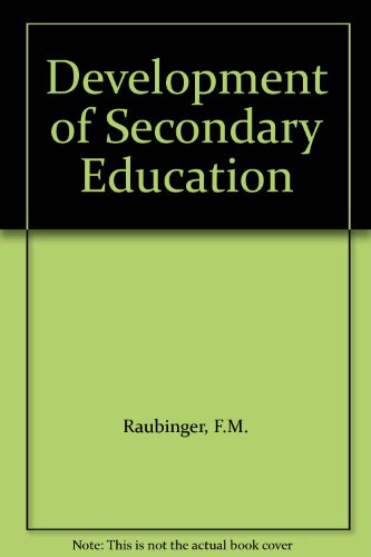 Book Development Of Secondary Education free