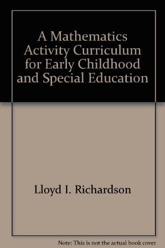 Book A Mathematics Activity Curriculum For Early Childhood And Special Education free