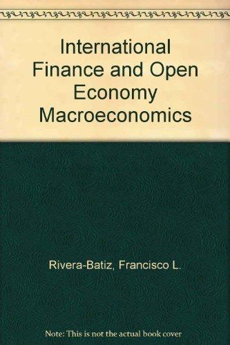Book International Finance And Open Economy Macroeconomics free
