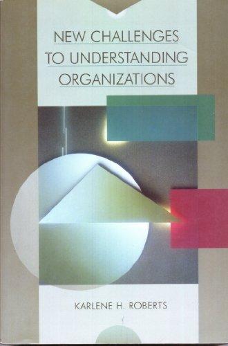 Book New Challenges To Understanding Organizations free