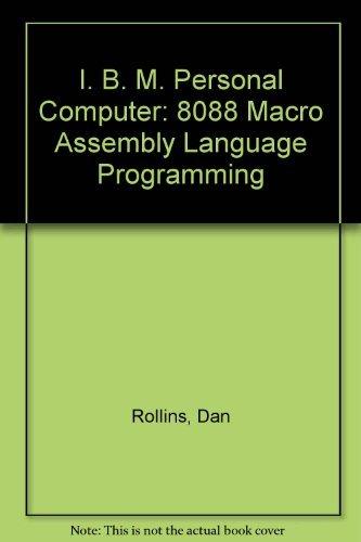 Book IBM-PC: 8088 MacRo Assembler Programming free