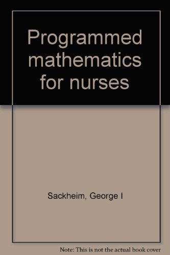 Book Programmed Mathematics For Nurses free
