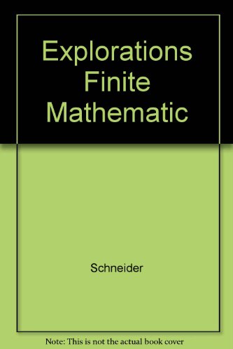 Book Explorations Finite Mathematic free