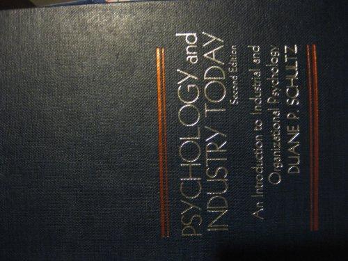 Book Psychology and industry today: An introduction to industrial and organizational psychology free