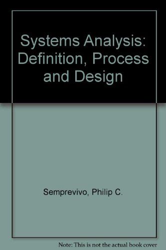 Book Systems Analysis: Definition, Process and Design free