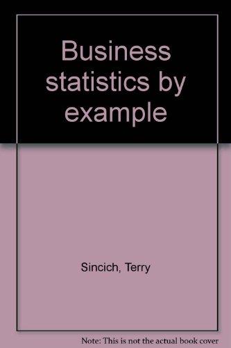 Book Business Statistics By Example free