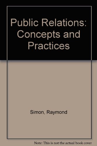 Book Public Relations: Concepts And Practices free