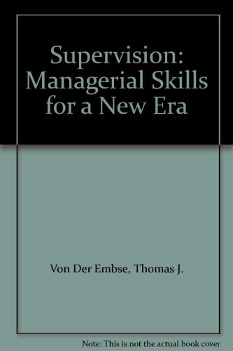 Book Supervision: Managerial Skills for a New Era free