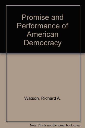 Book Promise And Performance Of American Democracy free
