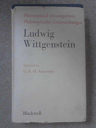 Book Philosophical Investigations; The English Text of the Third Edition. (English and German Edition) free