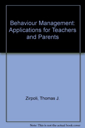 Book Behavior Management: Applications for Teachers and Parents free