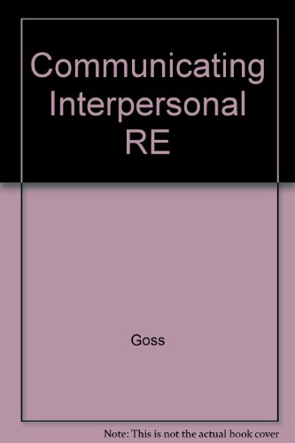 Book Communicating Interpersonal Re free
