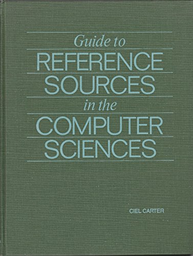 Book Guide To Reference Sources In The Computer Sciences free