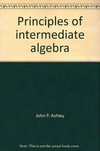 Book Principles of intermediate algebra free