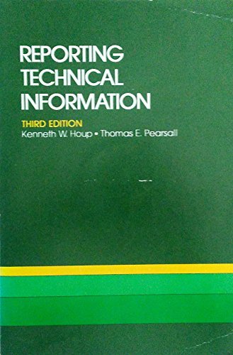 Book REPORTING TECHNICAL INFORMATION. Third Edition. free