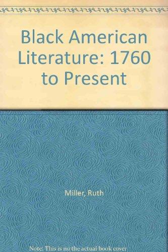 Book Black American Literature: 1760 to Present free