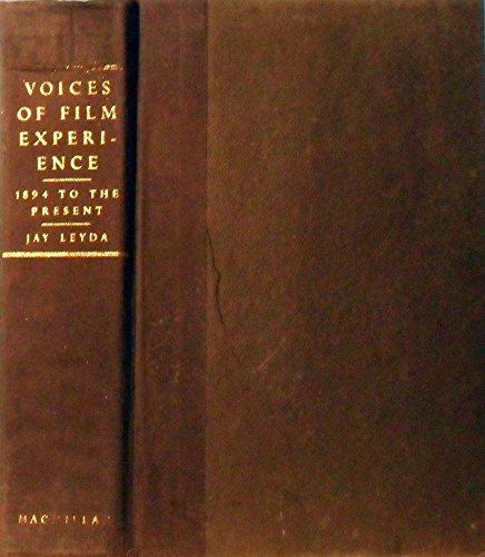 Book Voices of Film Experience: 1894 To the Present free