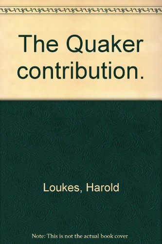 Book The Quaker Contribution free