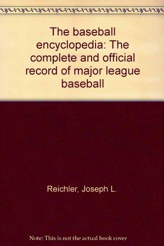 Book Baseball Encyclopedia Complete and Official Record free