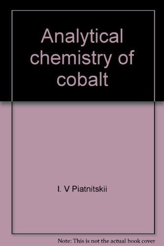 Book Analytical chemistry of cobalt (Analytical chemistry of elements) free