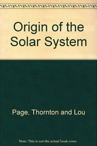 Book Origin Of The Solar System free