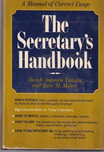 Book The Secretarys Handbook: A Manual of Correct Usage free
