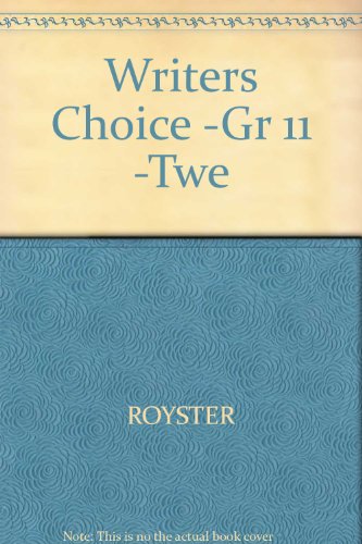 Book Writers Choice Composition And Grammar Grade 11: Teacher Wraparound Edition free