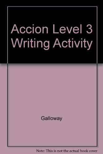 Book Accion Level 3 Writing Activity free