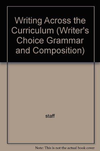 Book Writing Across The Curriculum (writer's Choice Grammar And Composition) free
