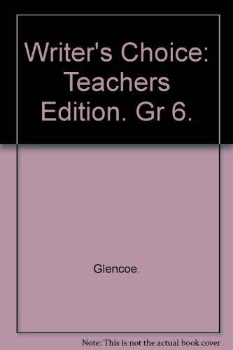 Book Writer's Choice / Grammer & Composition / Teacher's Wraparound Edition / 6 free