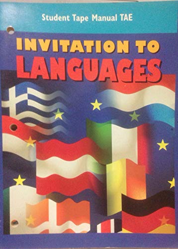 Book Invitation to Languages Student Tape Manual TAE free