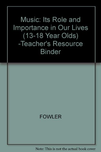 Book Music! : It's Role and Importance in Our Lives (Teacher's Worksheets) free