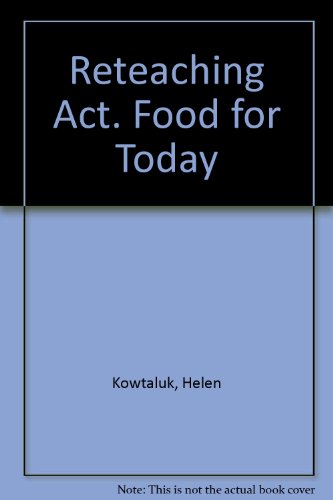 Book Reteaching Activities (Food for Today) free
