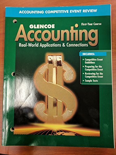 Book Accounting Competitive Event Review (glencoe Accounting Real-world Applications & Connections First Year Course Fouth Editon) free