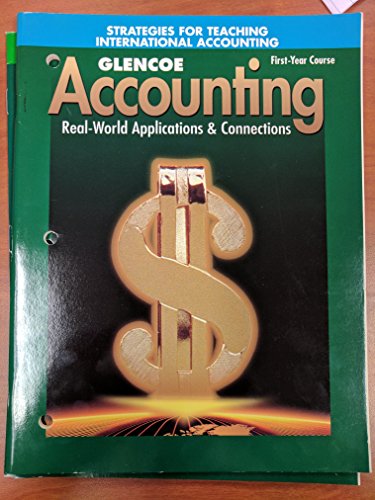 Book Glencoe Accounting First-year Course Strategies For Teaching International Accounting. (paperback) free