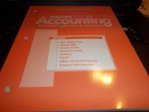 Book Glencoe Accounting Peachtree Reference Guide free