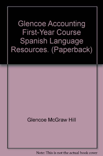 Book Glencoe Accounting First-year Course Spanish Language Resources. (paperback) free