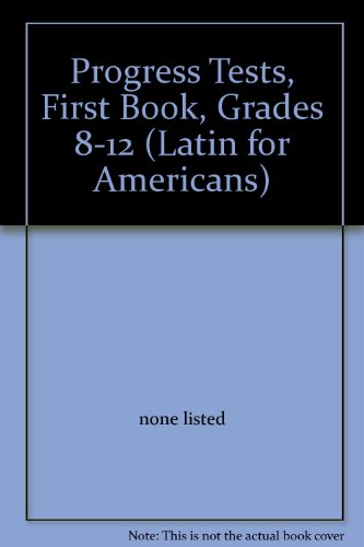 Book Latin for Americans: Progress Tests, Book 1 free