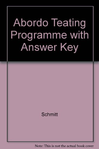 Book Abordo Teating Programme With Answer Key free