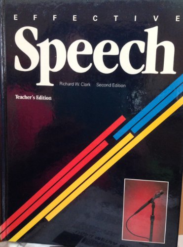 Book Effective Speech (teacher's Edition) free
