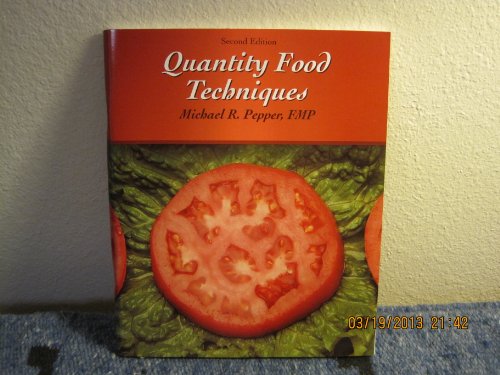 Book Food Service Skills: Quantity Food Techniques (food Service Skills Series) free