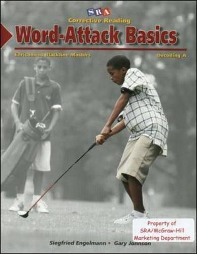 Book Corrective Reading Program: Crp Dec a Wab Blackline Masters 1999 Ed free