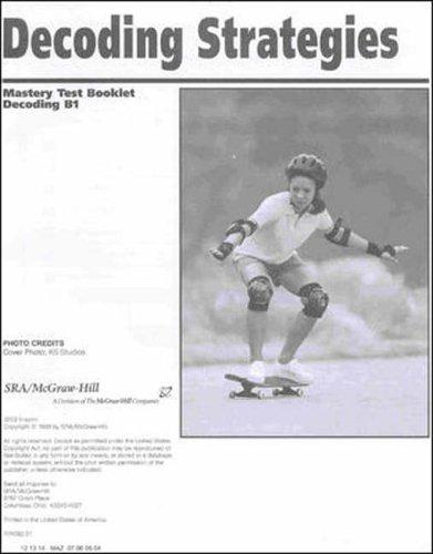 Book Corrective Reading Decoding Level B1, Mastery Test Package (read To Achieve) By Mcgraw-hill Education (1998-12-02) free