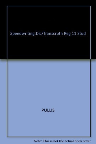Book Speedwriting: Dictation and Transcription free