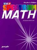 Book Spectrum Mathematics - Purple Book, Level 8 - Teacher's Edition free