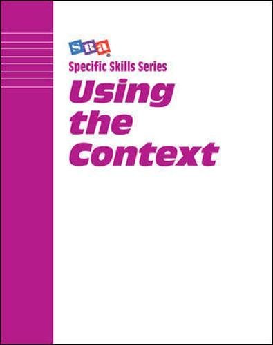 Book Sra Specific Skill Series: Using The Context, Book F free