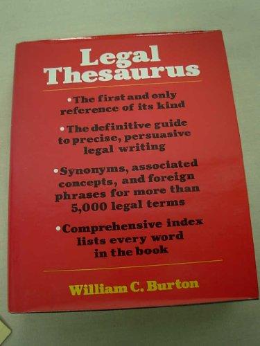 Book Legal Thesaurus free