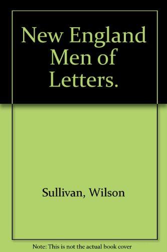 Book New England Men Of Letters. free